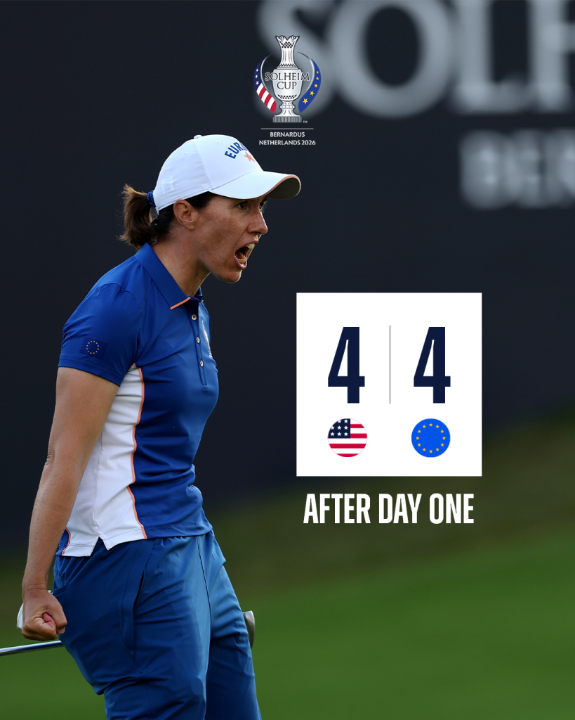 DAY 1 ENDS ALL SQUARE AFTER HISTORIC SOLHEIM CUP START